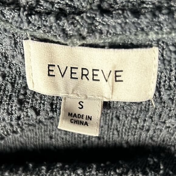 Evereve Navy Izzie Cardigan Nubby Open Front Long Sleeve Sweater Size Small - Picture 4 of 7